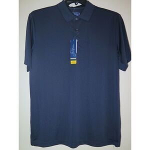 Jack Nicklaus JNKF6034OF 459 Men's Sz S Navy Blue Moisture Wicking Golf Polo